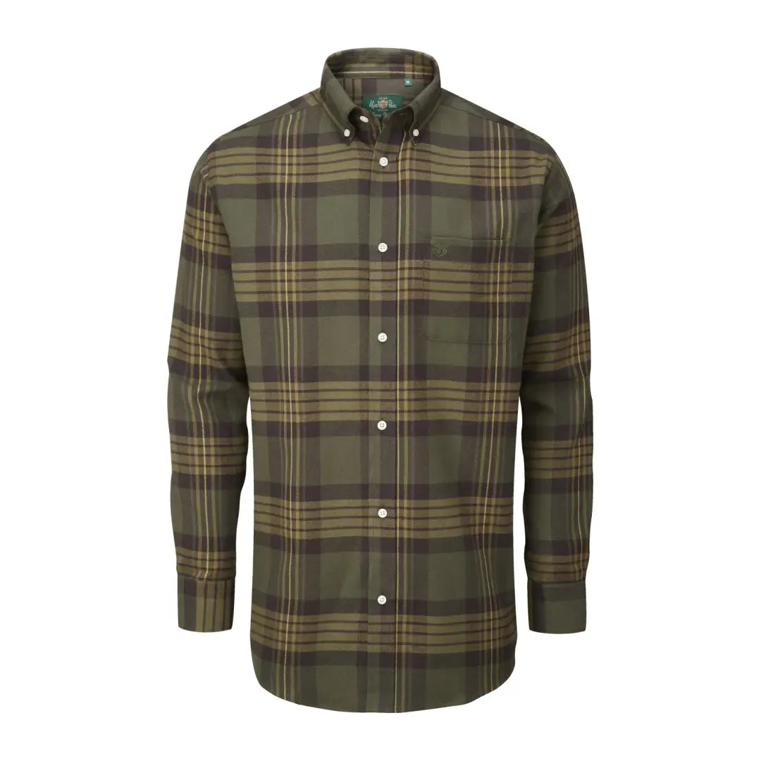 Alan Paine Ilkley Flannel Button Down Collar Shirt