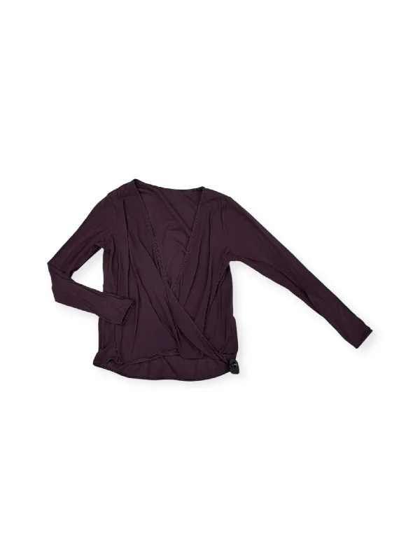 Athletic Top Long Sleeve Crewneck By Lululemon In Purple