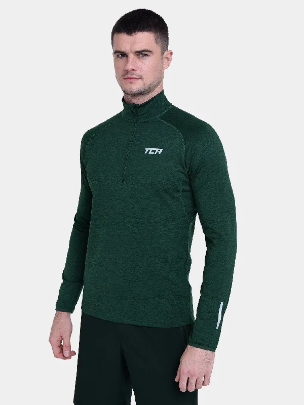 Winter Run Thermal Long Sleeve Running Top For Men With Brushed Inner Fabric