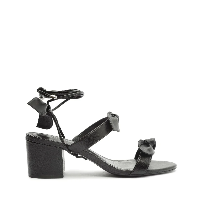 Adjustable Strap Women's Sandals with a Padded Heel in Pink for a Custom FitAlia Mid Block Nappa Leather Sandal