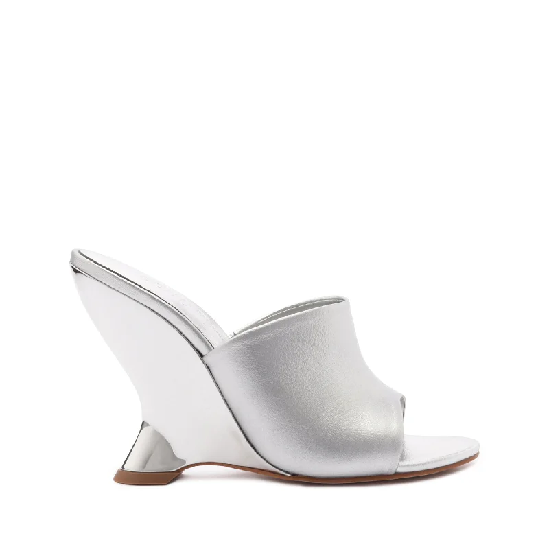 Women's Ankle - Strap Sandals with a Block Heel in Red for a Sophisticated StyleAprill Metallic Leather Sandal Women's Ankle - Strap Sandals with a Block Heel in Red for a Sophisticated StyleAprill Metallic Leather Sandal