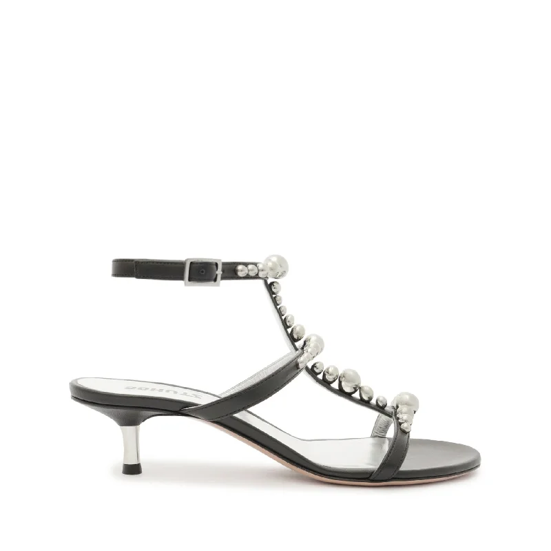 Adjustable Strap Women's Sandals with a Padded Heel in Pink for a Custom FitArienne Leather Sandal