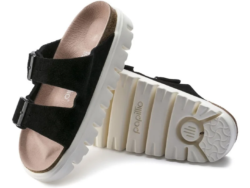 Women's Sandals with a Glitter - Coated Strap in Gold for a Sparkly Summer OutfitBirkenstock: Arizona Chunky in Black