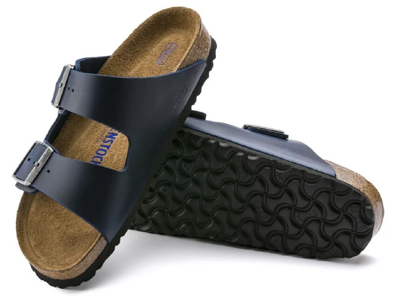 Women's Sandals with a Wedge Heel and a Tassel Detail in Orange for a Trendy LookBirkenstock: Arizona Navy SFB Women's Sandals with a Wedge Heel and a Tassel Detail in Orange for a Trendy LookBirkenstock: Arizona Navy SFB