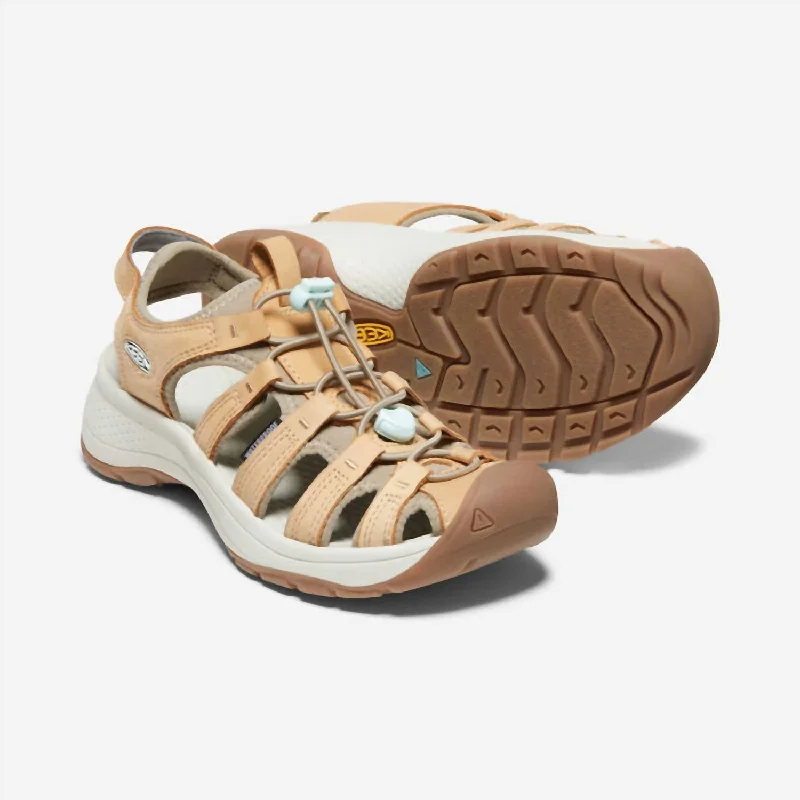 Women's Leather - Strapped Sandals with a Braided Detail in Brown for a Rustic AppealAstoria West Fisherwoman Leather Sandal In Doe Women's Leather - Strapped Sandals with a Braided Detail in Brown for a Rustic AppealAstoria West Fisherwoman Leather Sandal In Doe
