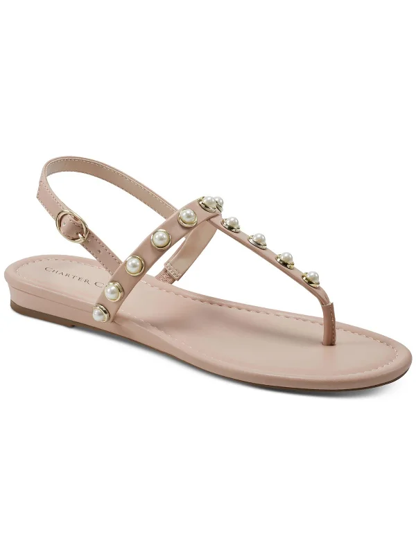 Sustainable Women's Recycled Material Sandals in Beige for Eco - Conscious ShoppersSustainable Women's Recycled Material Sandals in Beige for Eco - Conscious ShoppersAvita Womens Faux Leather Embellished Slingback Sandals