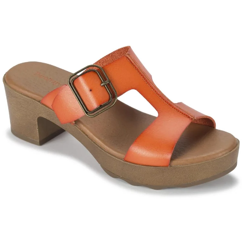 Women's Strappy Gladiator Sandals with Buckle Closures in Tan for a Boho LookBaretraps Womens Gwenney Buckle Slip On Slide Sandals
