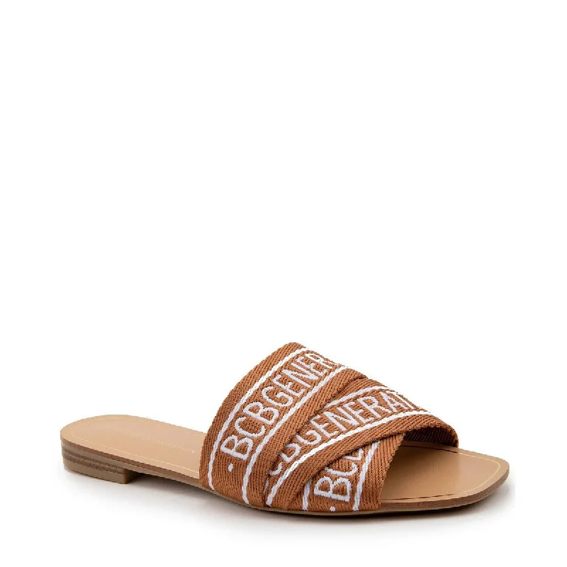 Shock - Absorbing Women's Sandals with a Soft Insole in Black for Active LifestylesShock - Absorbing Women's Sandals with a Soft Insole in Black for Active LifestylesBCBGeneration Womens Kala Slip On Square Toe Flat Sandals