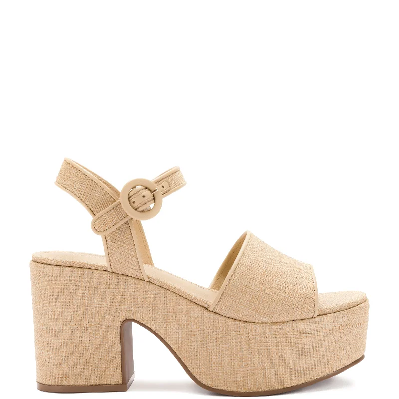 Women's Sandals with a Glitter - Coated Strap in Gold for a Sparkly Summer OutfitMiso Platform Strap Sandal In Beige Raffia Women's Sandals with a Glitter - Coated Strap in Gold for a Sparkly Summer OutfitMiso Platform Strap Sandal In Beige Raffia