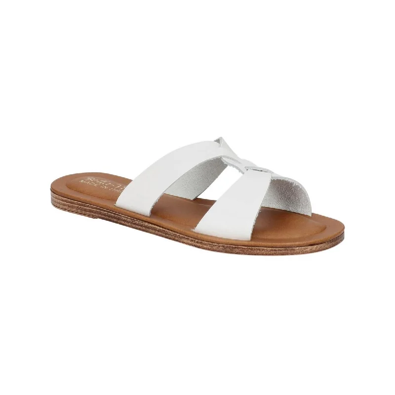 Women's Sandals with a Floral - Printed Upper in Pink for a Feminine Spring LookBella Vita Womens Dov-Italy Leather Slip On Slide Sandals