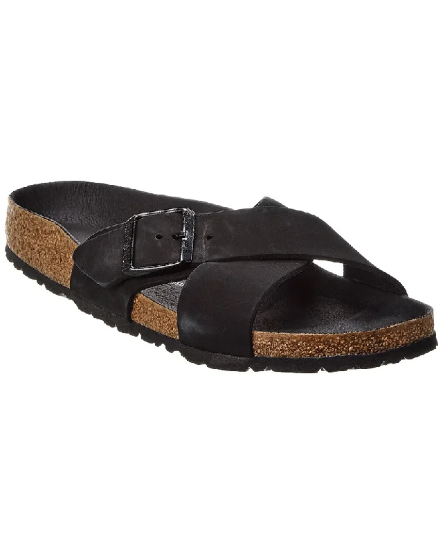 Shock - Absorbing Women's Sandals with a Soft Insole in Black for Active LifestylesShock - Absorbing Women's Sandals with a Soft Insole in Black for Active LifestylesBirkenstock Siena Narrow Leather Sandal