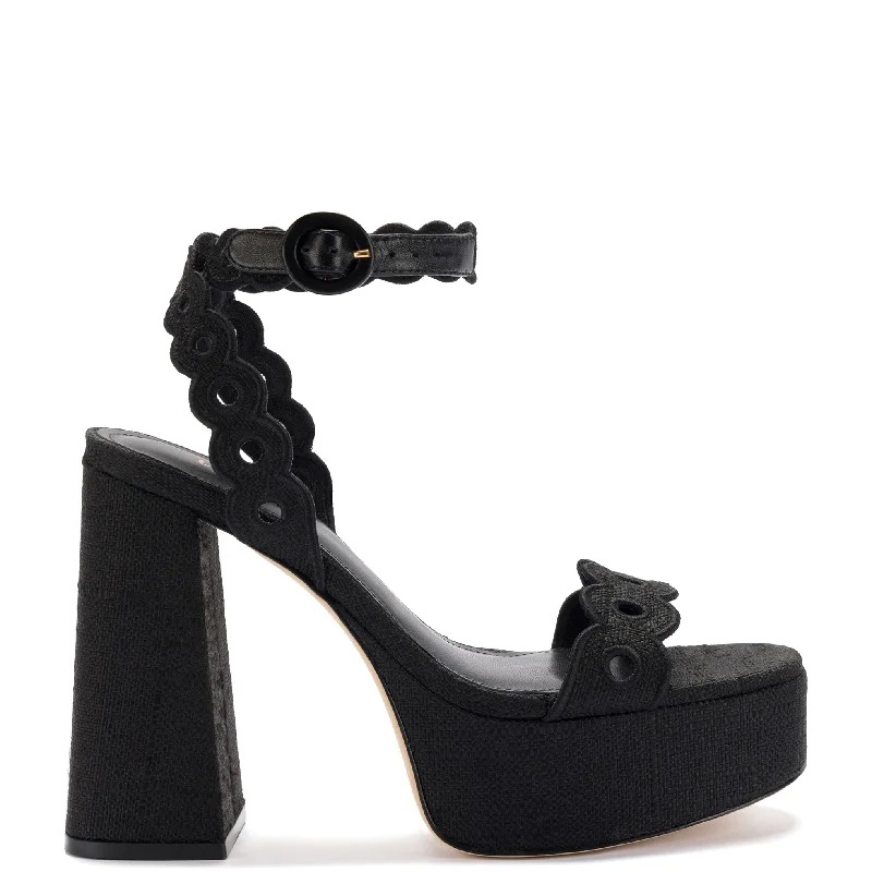 Women's Leather - Strapped Sandals with a Braided Detail in Brown for a Rustic AppealDolly Broderie Sandal In Black Raffia Women's Leather - Strapped Sandals with a Braided Detail in Brown for a Rustic AppealDolly Broderie Sandal In Black Raffia