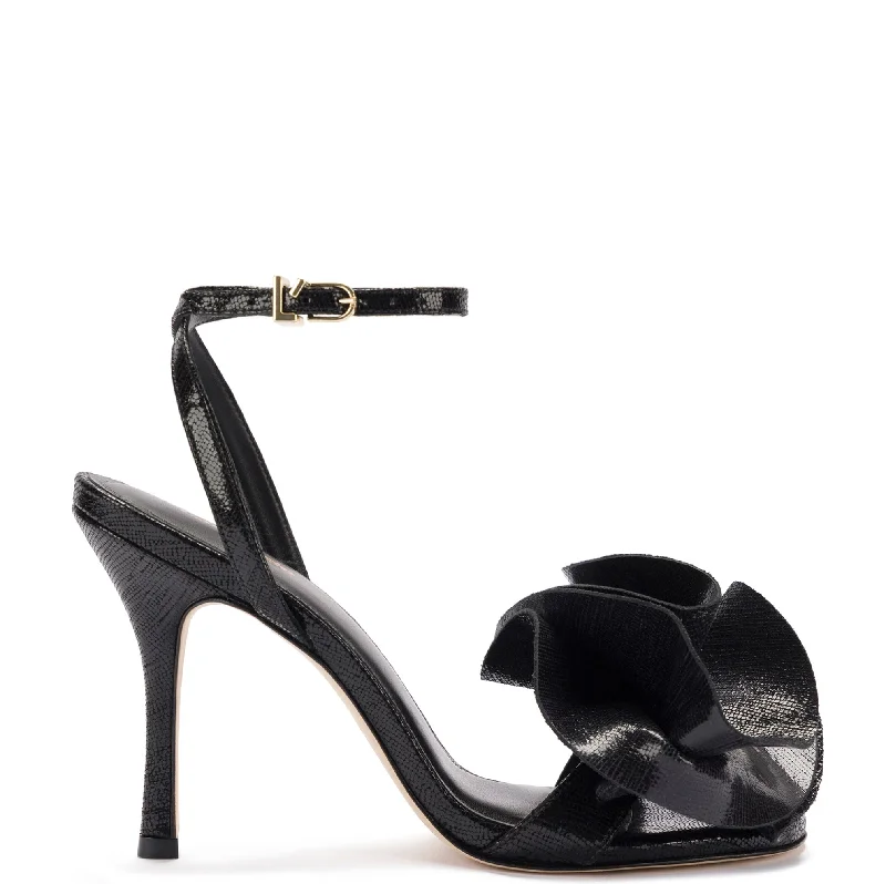 Women's Thong Sandals with a Beaded Design in Multicolor for a Beachy AestheticPenelope Sandal In Black Cracked Metallic Leather Women's Thong Sandals with a Beaded Design in Multicolor for a Beachy AestheticPenelope Sandal In Black Cracked Metallic Leather