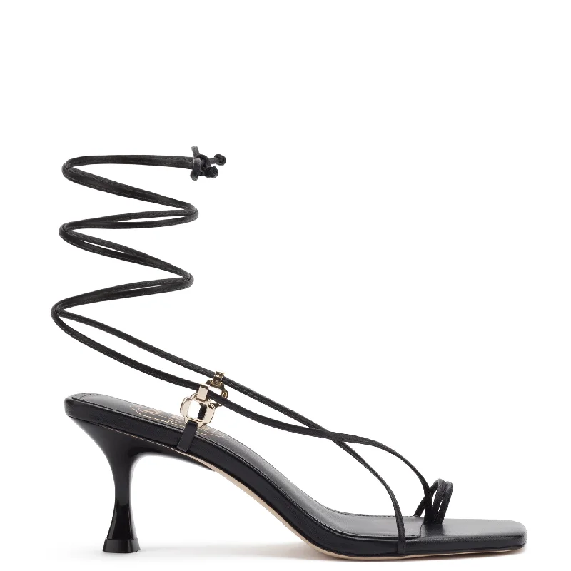 Women's Rhinestone - Embellished Open - Toe Sandals in Silver for a Glamorous Party LookPortofino Sandal In Black Leather Women's Rhinestone - Embellished Open - Toe Sandals in Silver for a Glamorous Party LookPortofino Sandal In Black Leather