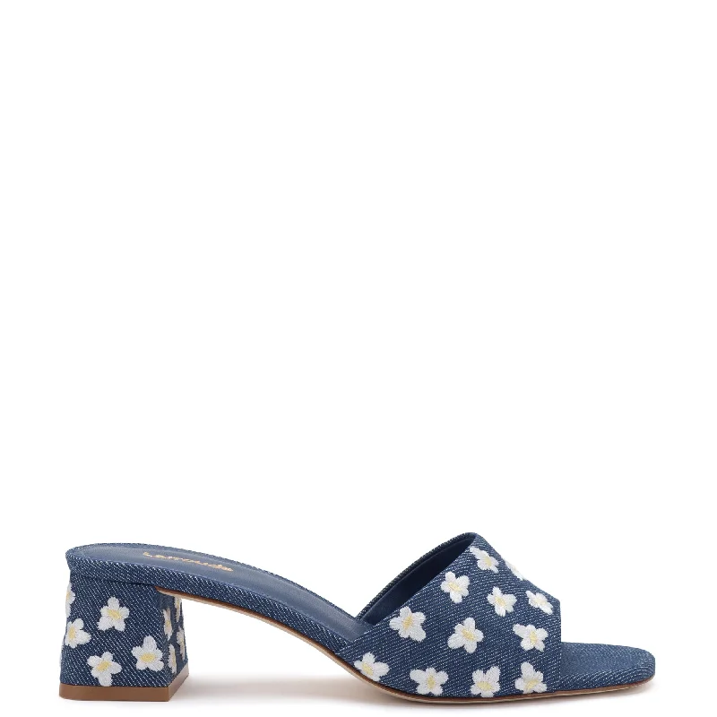 Women's Thong Sandals with a Beaded Design in Multicolor for a Beachy AestheticBrigitte Mule In Blue Denim Women's Thong Sandals with a Beaded Design in Multicolor for a Beachy AestheticBrigitte Mule In Blue Denim