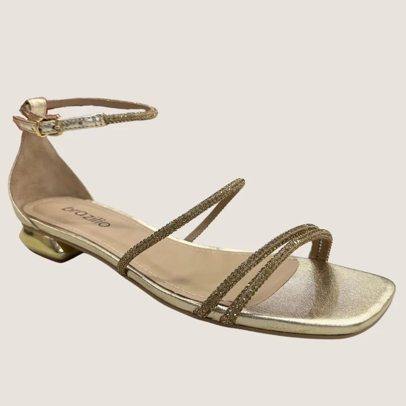 Women's Ankle - Strap Sandals with a Block Heel in Red for a Sophisticated StyleWomen's Ankle - Strap Sandals with a Block Heel in Red for a Sophisticated StyleBrazilio Tanya Sandal