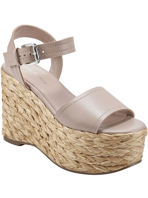 Women's Leather - Strapped Sandals with a Braided Detail in Brown for a Rustic AppealBurian Womens Faux Leather Platform Wedge Sandals Women's Leather - Strapped Sandals with a Braided Detail in Brown for a Rustic AppealBurian Womens Faux Leather Platform Wedge Sandals