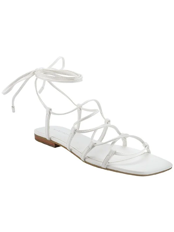 Women's Rhinestone - Embellished Open - Toe Sandals in Silver for a Glamorous Party LookWomen's Rhinestone - Embellished Open - Toe Sandals in Silver for a Glamorous Party LookCalivia Womens Faux Leather Ankle Strap Gladiator Sandals