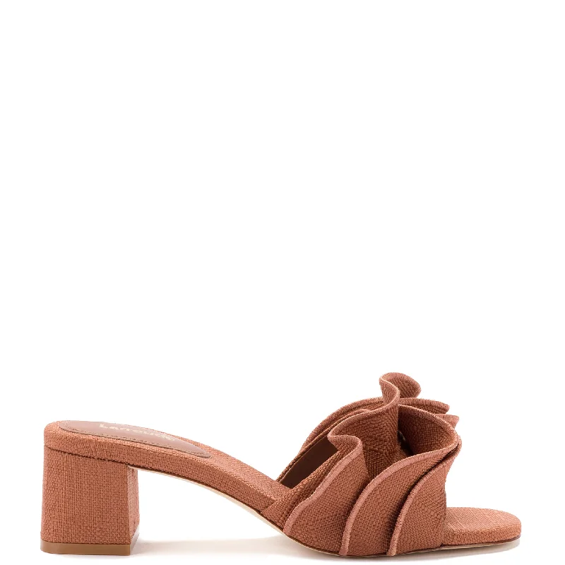 Women's Thong Sandals with a Beaded Design in Multicolor for a Beachy AestheticBrigitte Ruffle Mule In Caramel Raffia Women's Thong Sandals with a Beaded Design in Multicolor for a Beachy AestheticBrigitte Ruffle Mule In Caramel Raffia