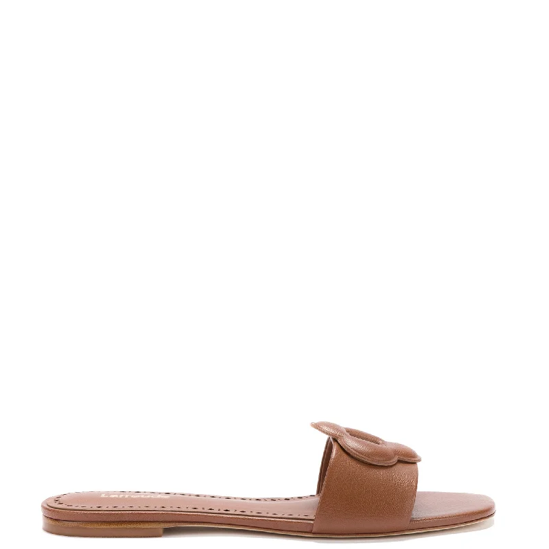 Elastic - Strap Women's Sandals with a Padded Toe in Teal for Easy On - and - OffFlora Flat Mule In Caramel Leather Elastic - Strap Women's Sandals with a Padded Toe in Teal for Easy On - and - OffFlora Flat Mule In Caramel Leather