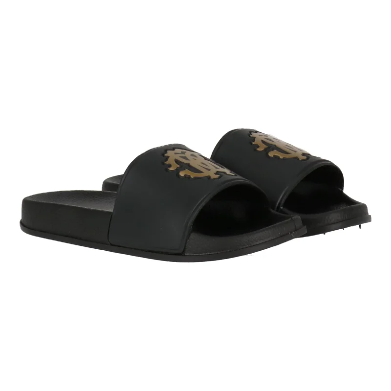 Elastic - Strap Women's Sandals with a Padded Toe in Teal for Easy On - and - OffElastic - Strap Women's Sandals with a Padded Toe in Teal for Easy On - and - OffCavalli Class Women's Black/Gold Sandal