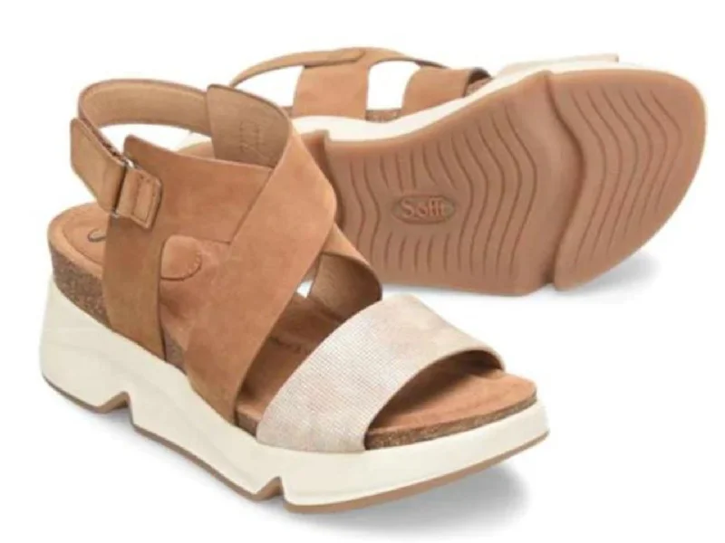 Sustainable Women's Recycled Material Sandals in Beige for Eco - Conscious ShoppersCharday