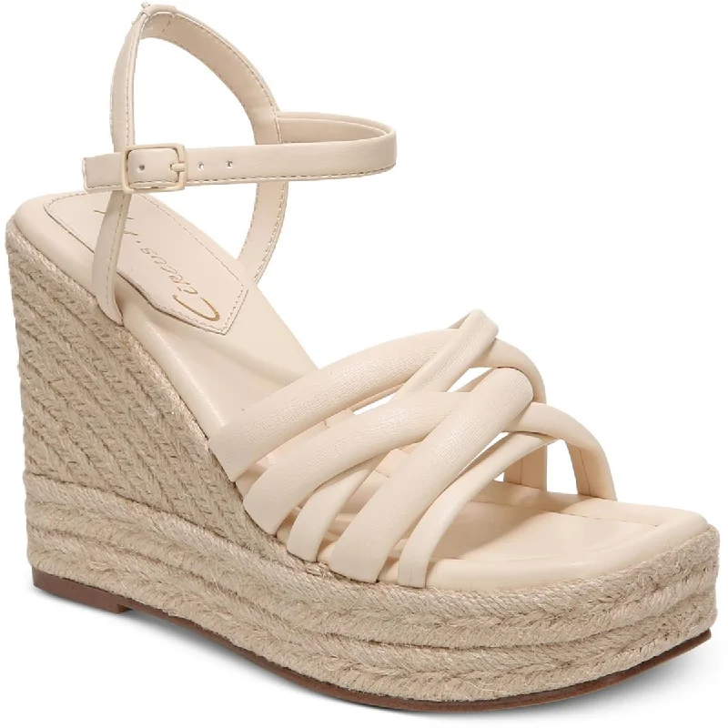 Women's Leather - Strapped Sandals with a Braided Detail in Brown for a Rustic AppealWomen's Leather - Strapped Sandals with a Braided Detail in Brown for a Rustic AppealCircus by Sam Edelman Womens IRENE Comfort Insole Espadrille Wedge Sandals