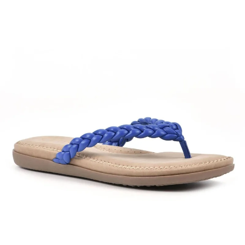Women's Sandals with a Floral - Printed Upper in Pink for a Feminine Spring LookWomen's Sandals with a Floral - Printed Upper in Pink for a Feminine Spring LookCliffs by White Mountain Womens Freedom Braided Slip On Thong Sandals