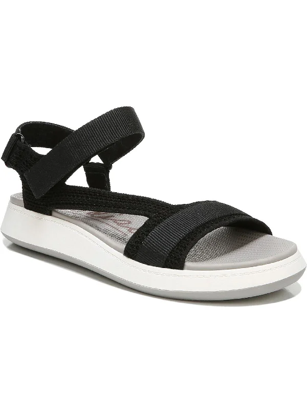 Elastic - Strap Women's Sandals with a Padded Toe in Teal for Easy On - and - OffCloe Womens Open Toe Cushioned Footbed Flat Sandals Elastic - Strap Women's Sandals with a Padded Toe in Teal for Easy On - and - OffCloe Womens Open Toe Cushioned Footbed Flat Sandals