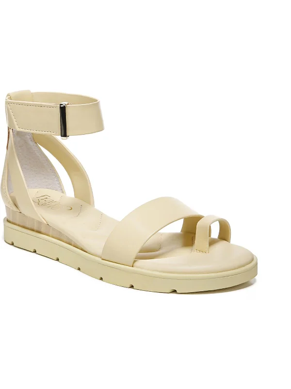 Women's Sandals with a Wedge Heel and a Tassel Detail in Orange for a Trendy LookDavenport Womens Faux Leather Ankle Strap Wedge Sandals Women's Sandals with a Wedge Heel and a Tassel Detail in Orange for a Trendy LookDavenport Womens Faux Leather Ankle Strap Wedge Sandals
