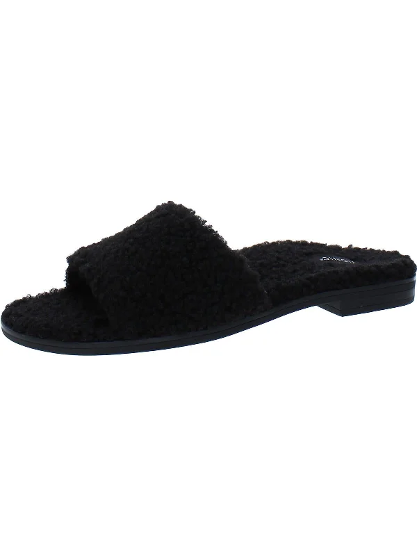 black curly shearling