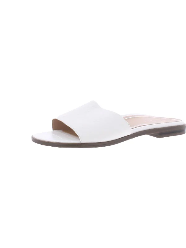 white crinkle/croco
