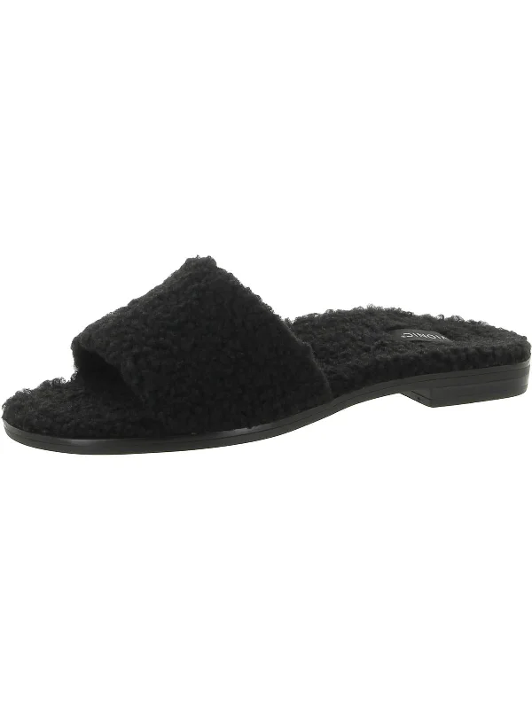 black shearling