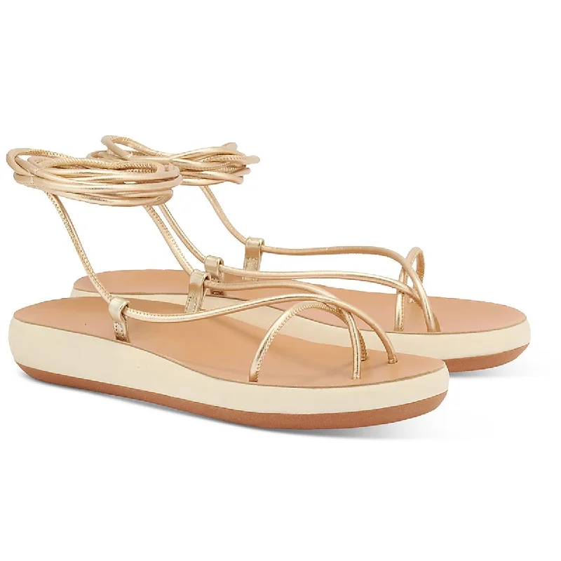 Child - Friendly Women's Sandals with a Secure Buckle in Purple for Moms on the GoDiakopes Comfort Womens Faux Leather Lace-Up Wedge Sandals