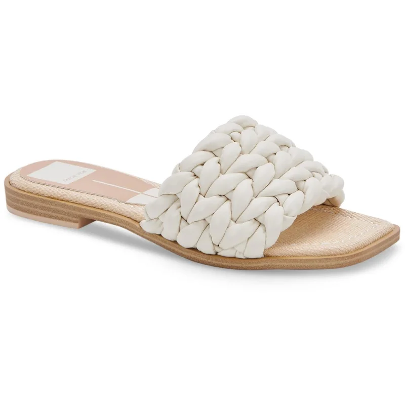 Women's Sandals with a Floral - Printed Upper in Pink for a Feminine Spring LookWomen's Sandals with a Floral - Printed Upper in Pink for a Feminine Spring LookDolce Vita Womens IDDIE Faux Leather Slip On Slide Sandals