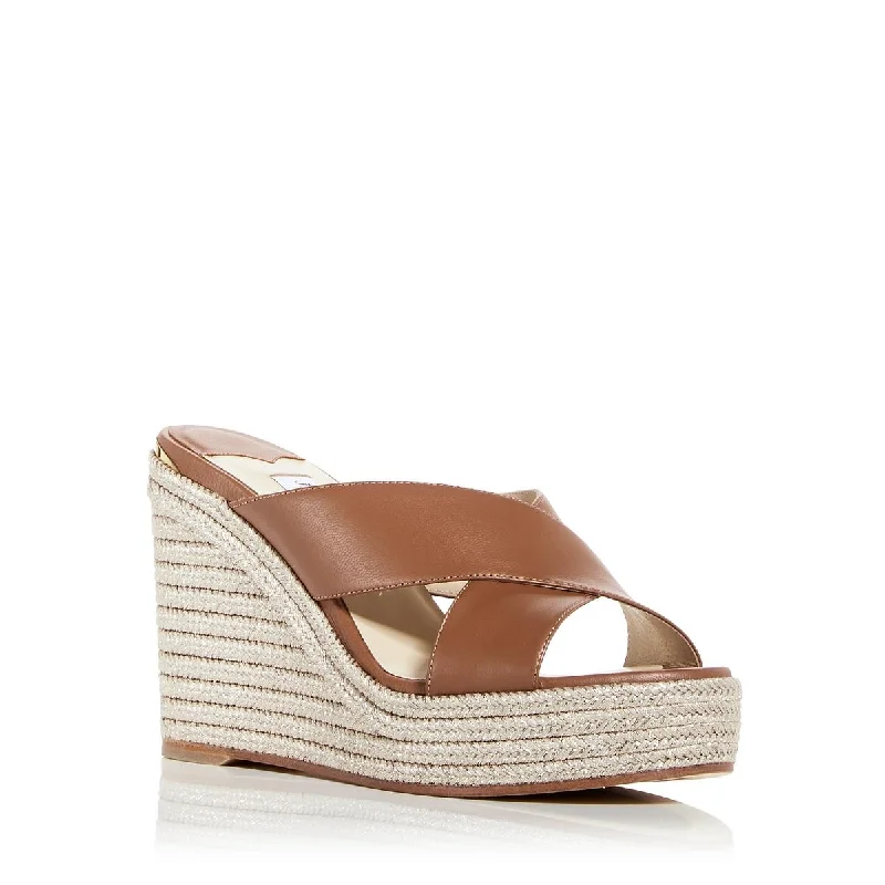 Women's Rhinestone - Embellished Open - Toe Sandals in Silver for a Glamorous Party LookDovina 100 Womens Metallic Leather Wedge Sandals Women's Rhinestone - Embellished Open - Toe Sandals in Silver for a Glamorous Party LookDovina 100 Womens Metallic Leather Wedge Sandals