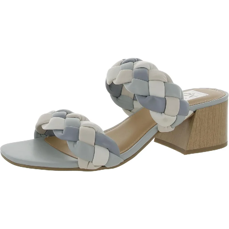 Women's Cork - Soled Espadrille Sandals with a Rope - Trimmed Upper in Navy for a Summer VibeWomen's Cork - Soled Espadrille Sandals with a Rope - Trimmed Upper in Navy for a Summer VibeDV By Dolce Vita Womens Sully Faux Leather Block Heel