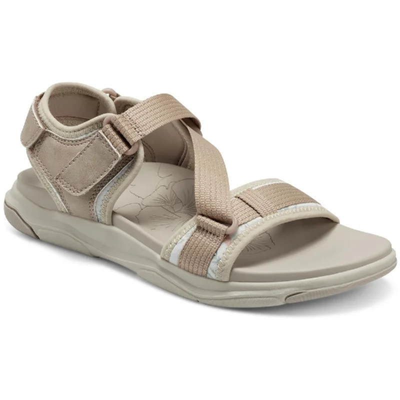 Elastic - Strap Women's Sandals with a Padded Toe in Teal for Easy On - and - OffElastic - Strap Women's Sandals with a Padded Toe in Teal for Easy On - and - OffEarth Origins Womens Vivvy Flat Lifestyle Slingback Sandals