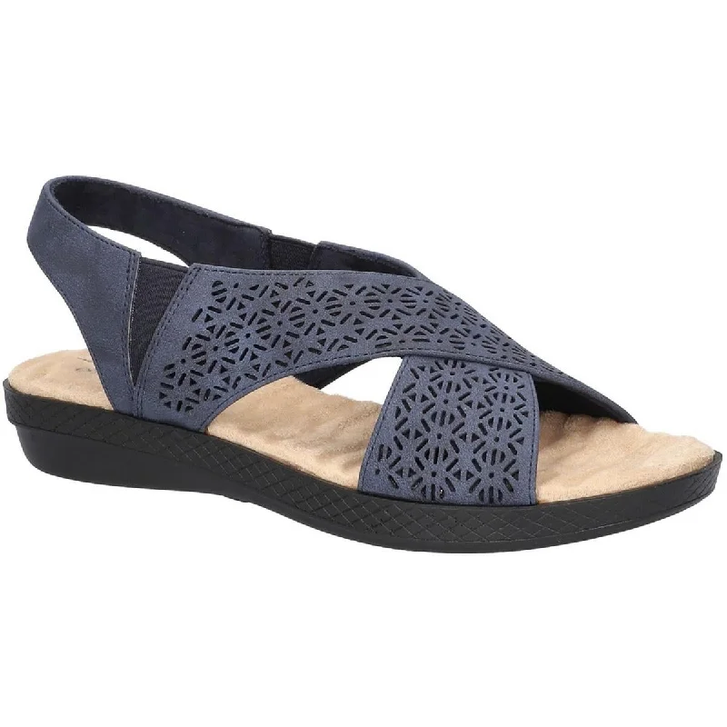 Elastic - Strap Women's Sandals with a Padded Toe in Teal for Easy On - and - OffElastic - Strap Women's Sandals with a Padded Toe in Teal for Easy On - and - OffEasy Street Womens Claudia Faux Leather Slingback Sandals