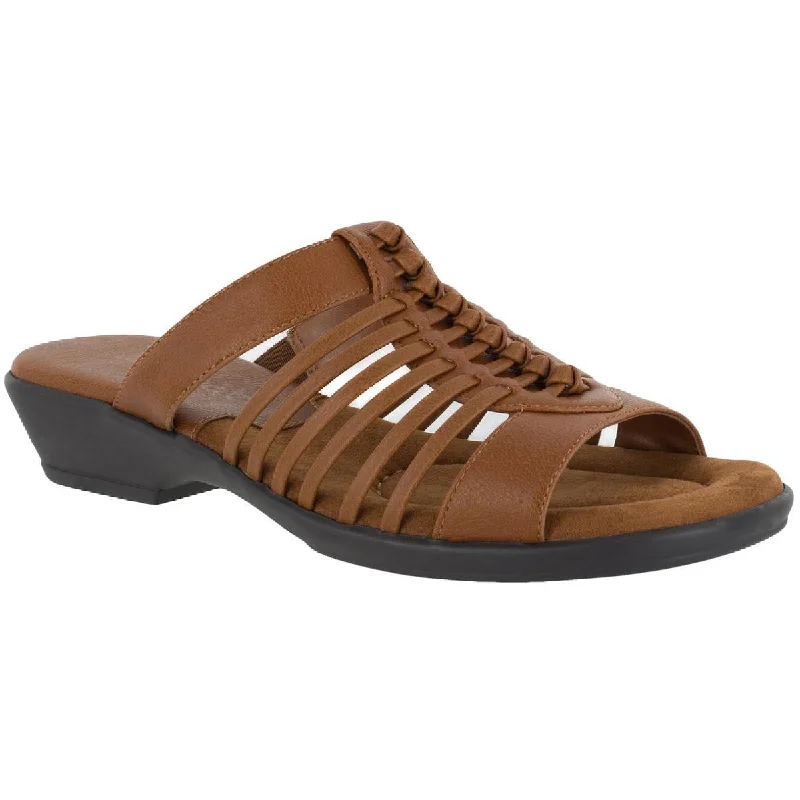 Women's Sandals with a Glitter - Coated Strap in Gold for a Sparkly Summer OutfitWomen's Sandals with a Glitter - Coated Strap in Gold for a Sparkly Summer OutfitEasy Street Womens Nola Strappy Slip On Slide Sandals