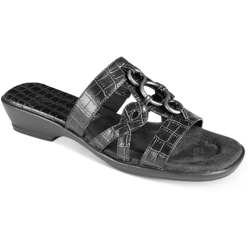 Women's Ankle - Strap Sandals with a Block Heel in Red for a Sophisticated StyleEasy Street Womens Torrid Faux Leather Strappy Slide Sandals Women's Ankle - Strap Sandals with a Block Heel in Red for a Sophisticated StyleEasy Street Womens Torrid Faux Leather Strappy Slide Sandals