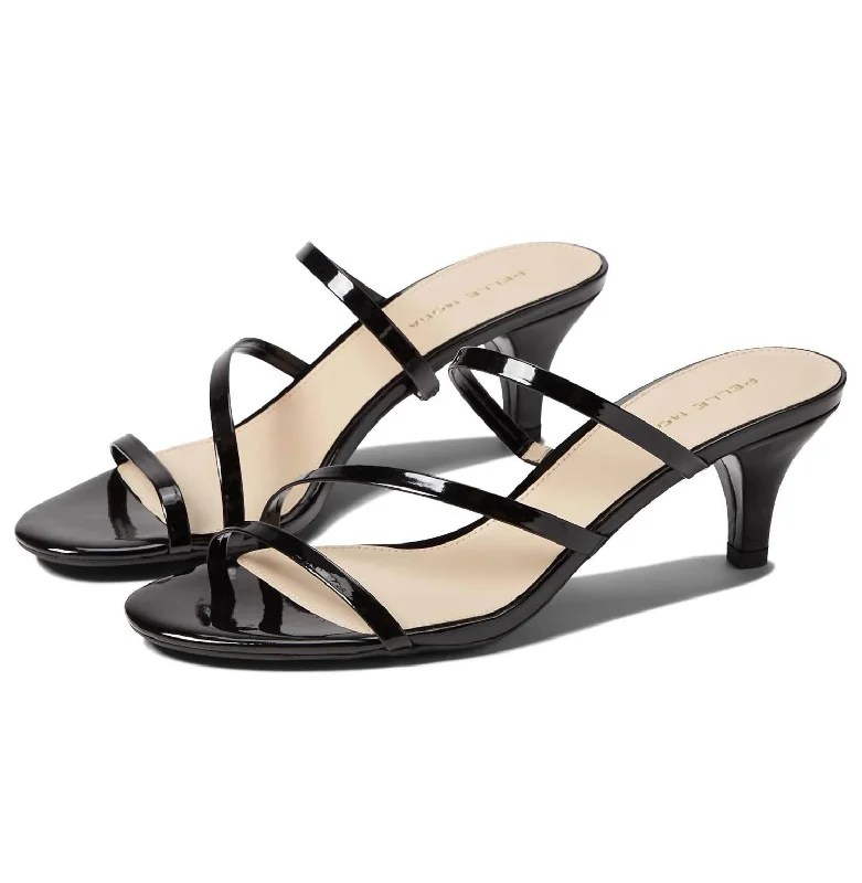 Sustainable Women's Recycled Material Sandals in Beige for Eco - Conscious ShoppersElecia Sandal In Black Patent Sustainable Women's Recycled Material Sandals in Beige for Eco - Conscious ShoppersElecia Sandal In Black Patent