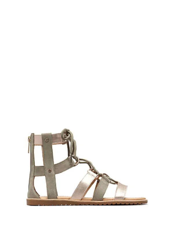 Women's Sandals with a Floral - Printed Upper in Pink for a Feminine Spring LookElla Lace Up Casual Sandals In Sage Women's Sandals with a Floral - Printed Upper in Pink for a Feminine Spring LookElla Lace Up Casual Sandals In Sage