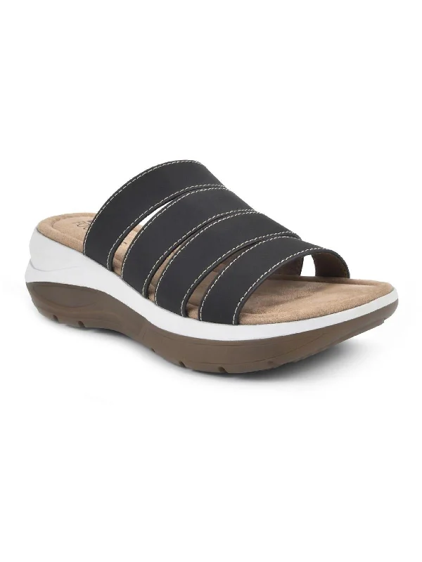 Women's Rhinestone - Embellished Open - Toe Sandals in Silver for a Glamorous Party LookWomen's Rhinestone - Embellished Open - Toe Sandals in Silver for a Glamorous Party LookFascinate Womens Slides Slip On Footbed Sandals