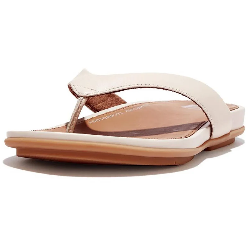 Women's Leather - Strapped Sandals with a Braided Detail in Brown for a Rustic AppealWomen's Leather - Strapped Sandals with a Braided Detail in Brown for a Rustic AppealFitflop Womens GRACIE Thong Flat Slide Sandals