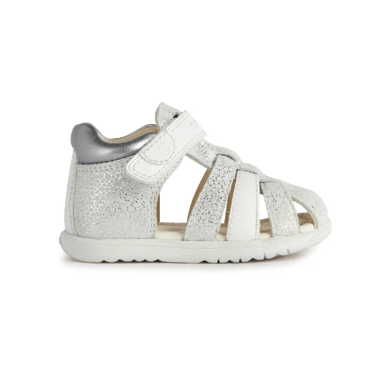 Child - Friendly Women's Sandals with a Secure Buckle in Purple for Moms on the GoChild - Friendly Women's Sandals with a Secure Buckle in Purple for Moms on the GoGeox Toddler's Macchia Off White/Silver