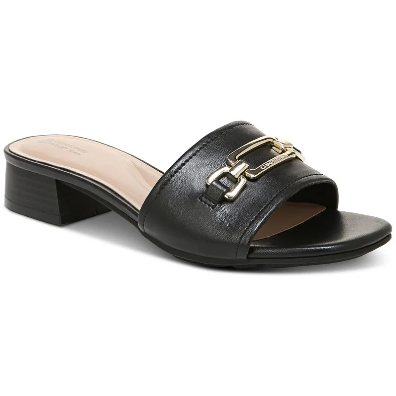 Women's Rhinestone - Embellished Open - Toe Sandals in Silver for a Glamorous Party LookWomen's Rhinestone - Embellished Open - Toe Sandals in Silver for a Glamorous Party LookGiani Bernini Womens HYLTTON Faux Leather Slide Sandals