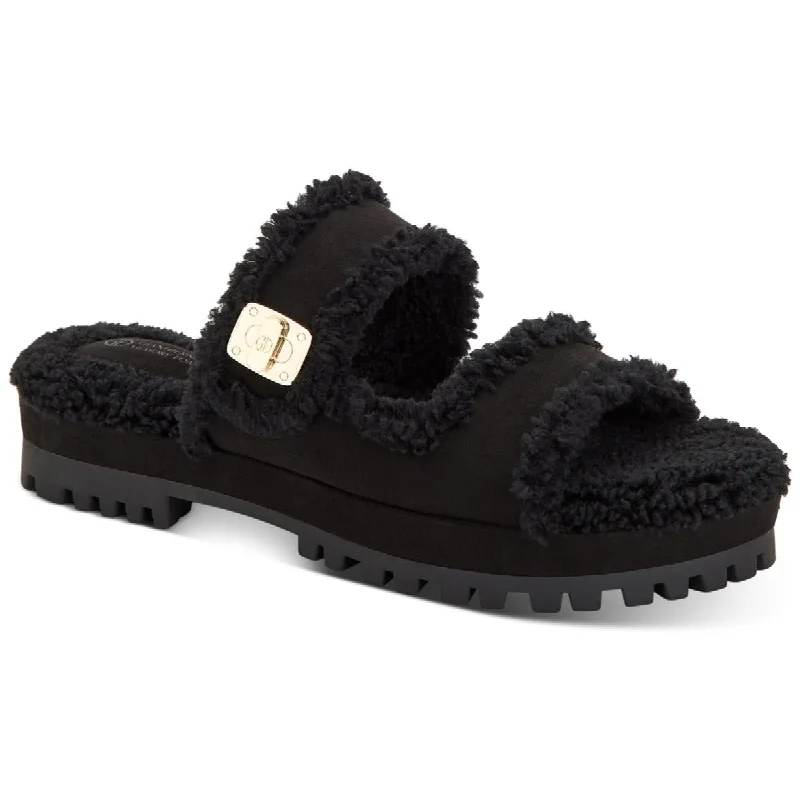 Women's Flat Slide Sandals with a Memory Foam Insole in White for All - Day ComfortWomen's Flat Slide Sandals with a Memory Foam Insole in White for All - Day ComfortGiani Bernini Womens Tameenna Faux Fur Memory Foam Slide Sandals Women's Flat Slide Sandals with a Memory Foam Insole in White for All - Day ComfortWomen's Flat Slide Sandals with a Memory Foam Insole in White for All - Day ComfortGiani Bernini Womens Tameenna Faux Fur Memory Foam Slide Sandals