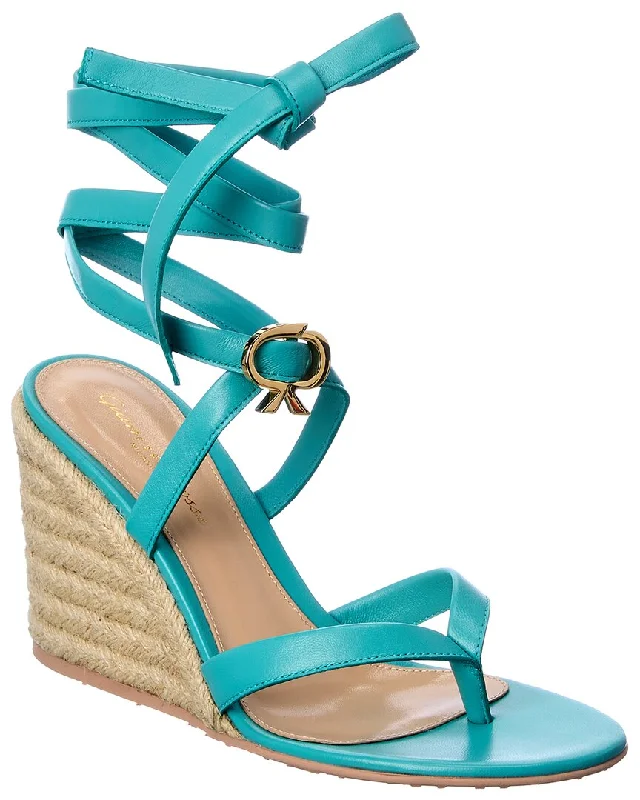 Plus Size Women's Wide - Width Platform Sandals in Black for Added Comfort and HeightPlus Size Women's Wide - Width Platform Sandals in Black for Added Comfort and HeightGianvito Rossi Ribbon Beachclub 85 Leather Wedge Sandal