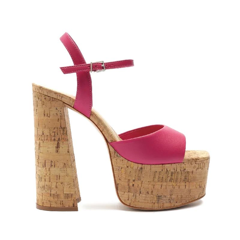 Women's Sandals with a Floral - Printed Upper in Pink for a Feminine Spring LookGlayce Nappa Leather Sandal